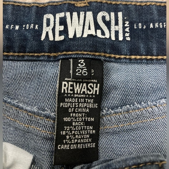 Rewash Women’s Blue A-Line Mini Skirt Sz. 3/26 - Picture 3 of 7